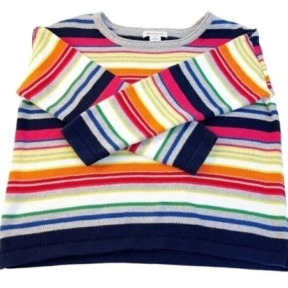 Women’s Y2K Sweater Colorful Scoop Neck Oversized Medium Liz Claiborne - Picture 3 of 5